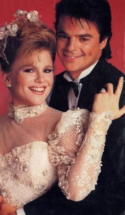 Wally Kurth and Judi Evans