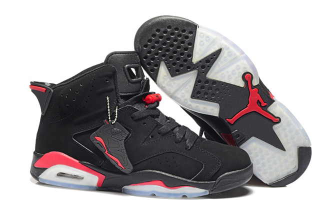 Nike Jordan Brand Sneaker Features with Black and Red Retro 6 (Male) Release