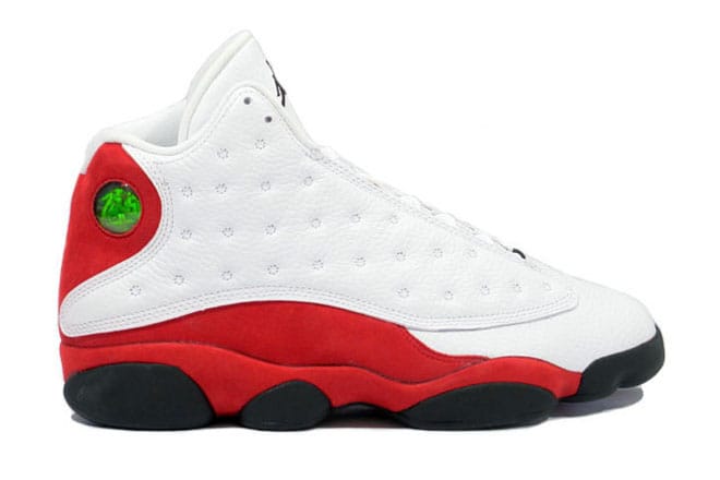 Nike Air Jordan XIII 13 Retro White Red Mens Shoes