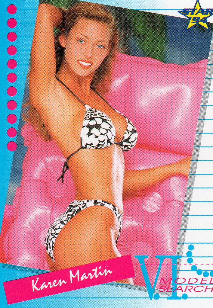 Karen Martin 1994 Venus Model Search Card #54