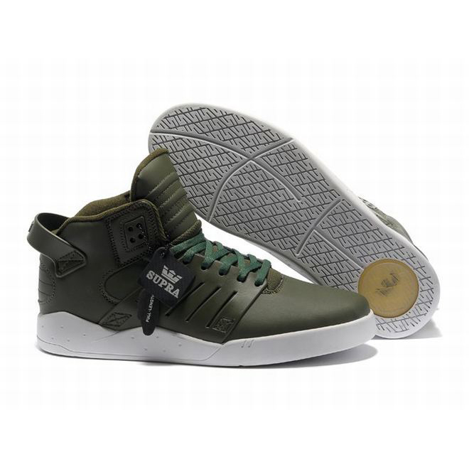 supra skytop iii army green men middle sneakers