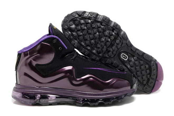 Air Flyposite Black and Club Purple and Midas Gold/Black Shoes