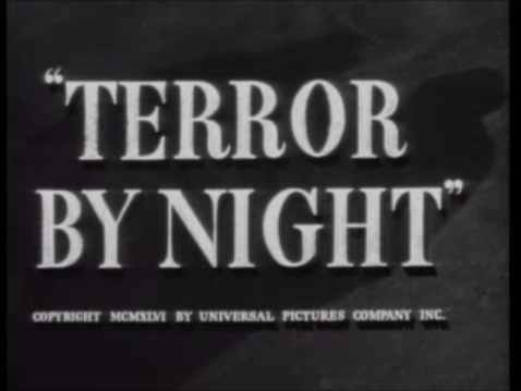 Sherlock Holmes: Terror by Night