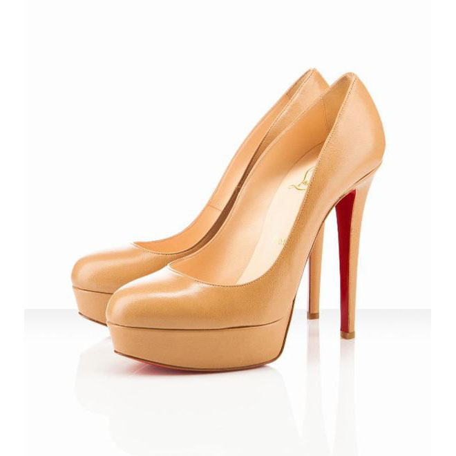 Christian Louboutin Bianca 140mm Platform Pumps Beige
