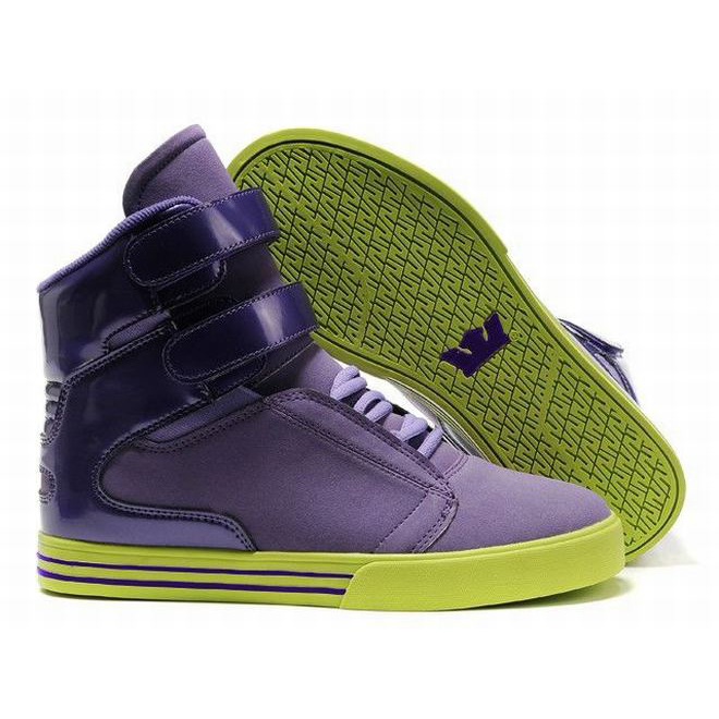 Supra Tk Society Men Size Online with Purple and Lime Green