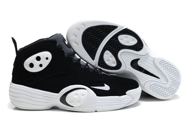Mens Nike Air Flight One Nrg White and Wolf Grey and Black