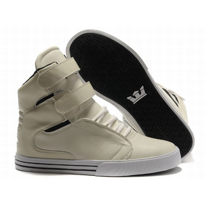 supra tk society high tops beige white men shoes