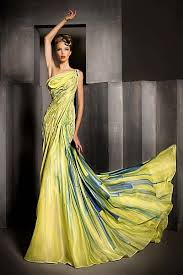 Stunning Chiffon A line Beaded Long Prom Dress With Bowknot at Angelweddingdress