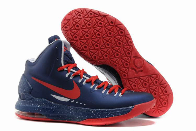 Nike Zoom Kevin Durant 5 Mens Nike Shoes With Navy Blue Varsity Red White Colorways