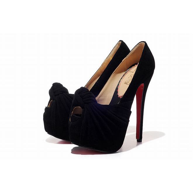 Christian Louboutin 20 Years Lady Gres 160mm Suede Pumps Black