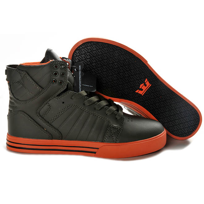 Muska TUF Supra Skytop Total Men High Shoes (Orange) Muska TUF Supra Skytop Total Men High Shoes (Orange)