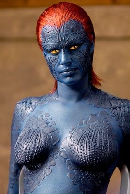 Raven / Mystique (Rebecca Romijn & Jennifer Lawrence)