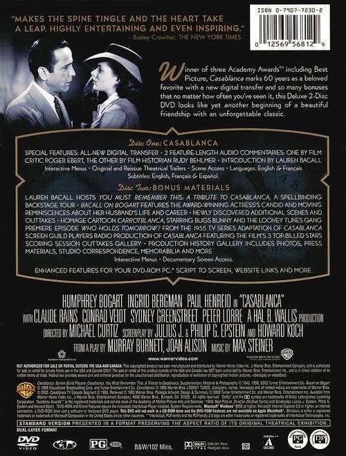 Casablanca (Two-Disc Special Edition)
