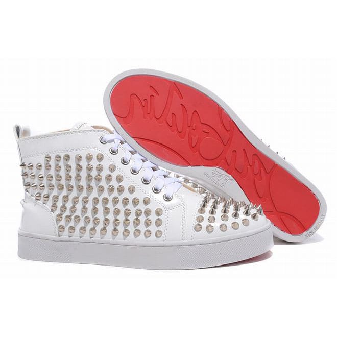 silver red bottoms mens