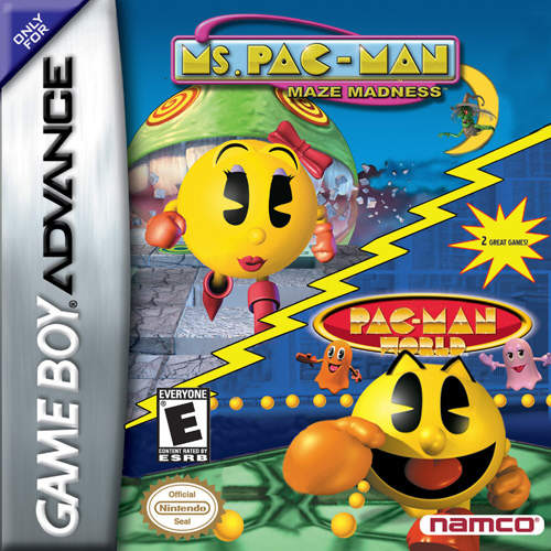 Ms Pac-Man Maze Madness and Pac-Man World