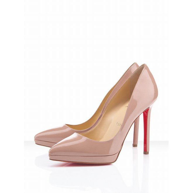 Christian Louboutin Pigalle Plato 120mm Pointed Toe Platform Pumps Pink