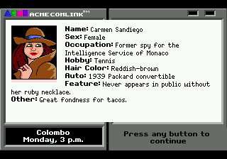 Where in the World is Carmen Sandiego?