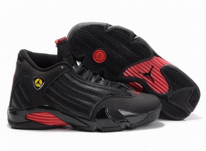 Men Size Jordan Shoes Retro 14 In Black & Red - Low Style