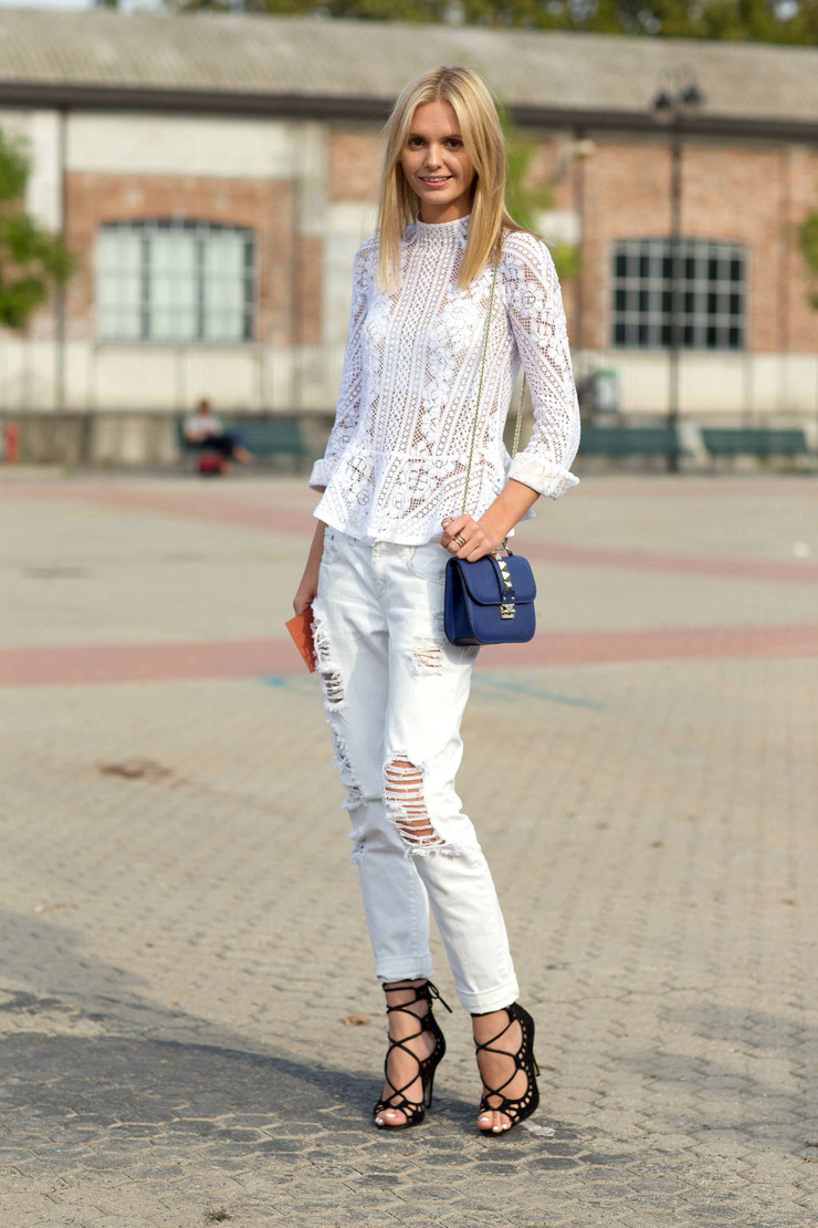 How to Wear White Denim 1