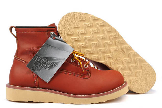 Mens Red Wing 8162 6 Inch Round Boots Indian Red