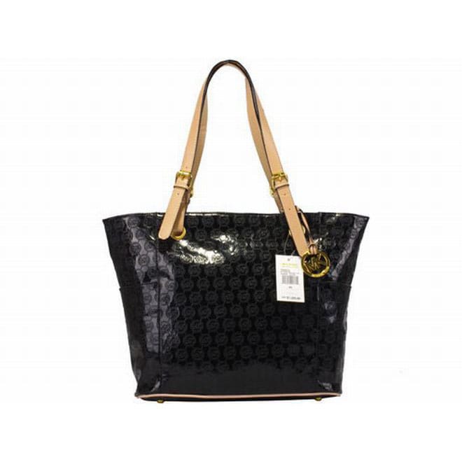 Michael Kors Jet Set Tote Mirror Black