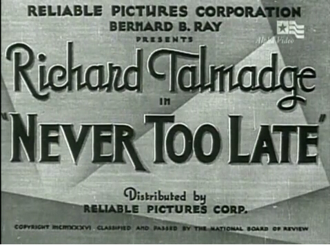 Never Too Late Never Too Late