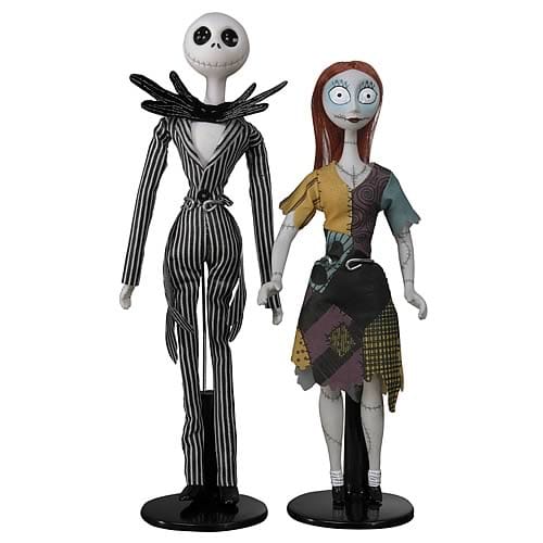 The Nightmare Before Christmas Jack and Sally Porcelain Doll Set