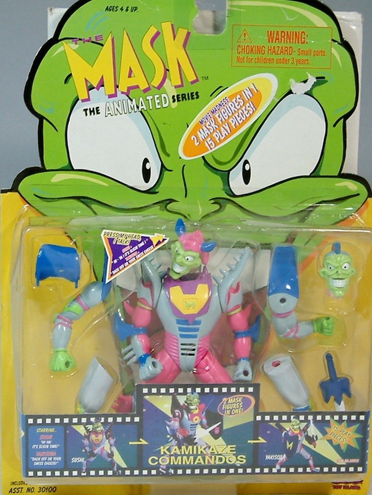 The Mask Animated Series Monster Mask Action Figure Kamikaze Commandos