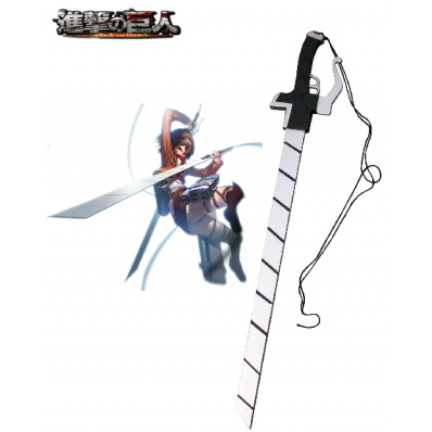 Attack on Titan 3-D Maneuver Gear Long Sword Cosplay Wooden Weapons