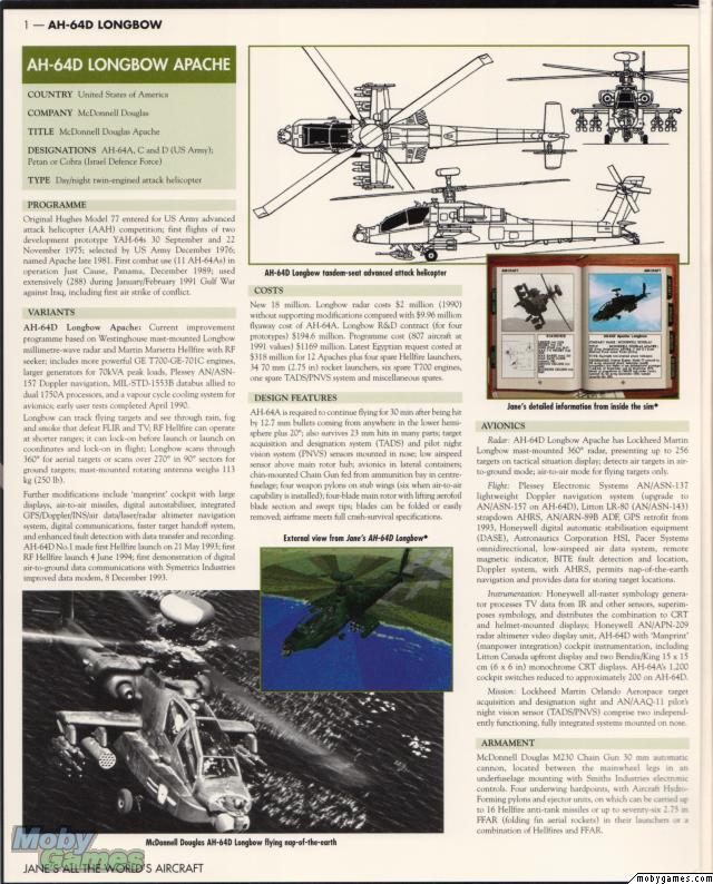 Jane's AH-64D Longbow