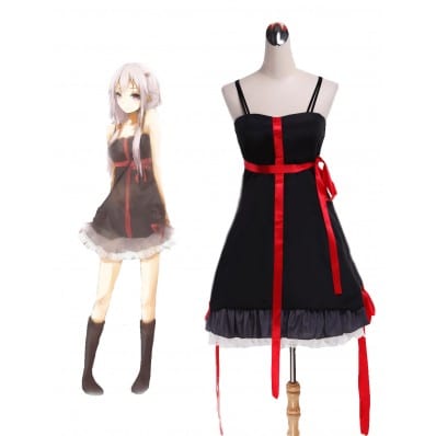 Guilty Crown Yuzuriha Inori Black Dress Cosplay Costume