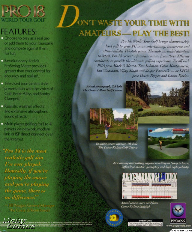 Pro 18 World Tour Golf