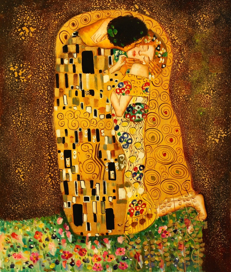Picture of Gustav Klimt The Kiss (1908) Picture of Gustav Klimt The Kiss (1908)