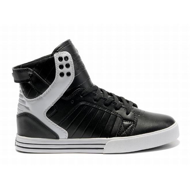 New Supra Skytop High Tops Black White Men Shoes