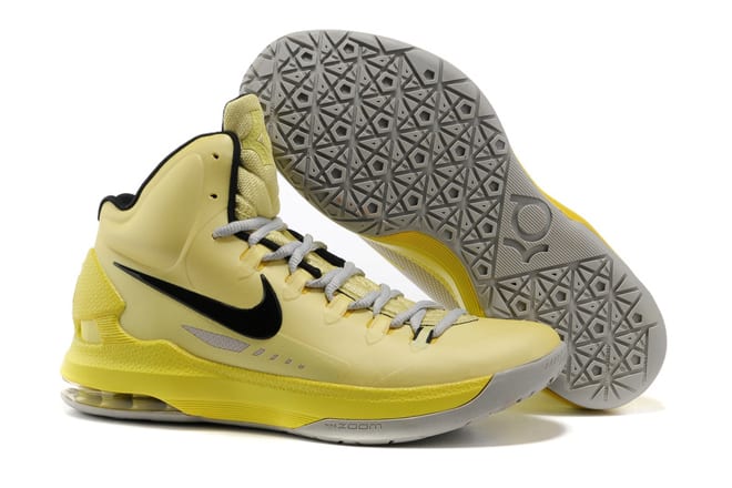 Kevin Durant 5 Tartrazine Yellow Black Nike Zoom KD Shoes