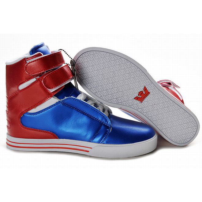 2012 New Supra Tk Society High Tops Blue/Red/White Men's