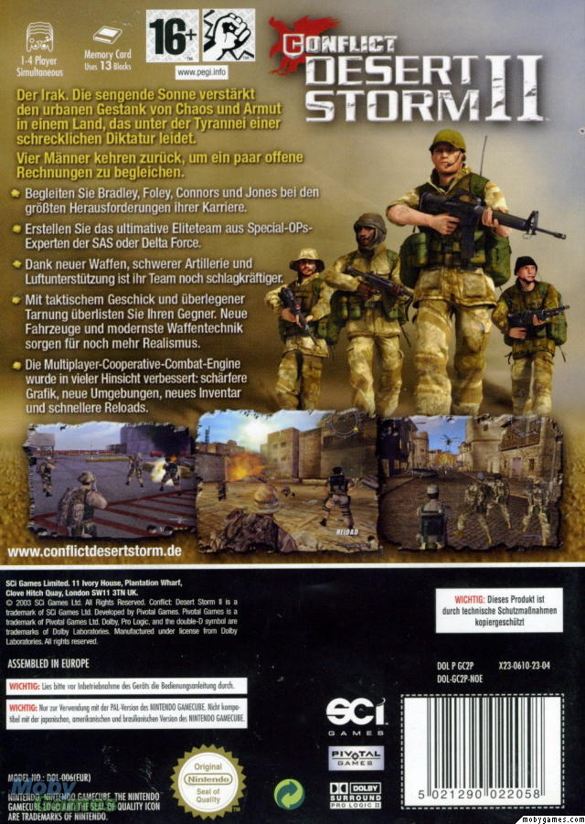 conflict desert storm gamecube