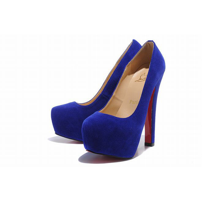Christian Louboutin Daffy 160mm Suede Pumps Blue