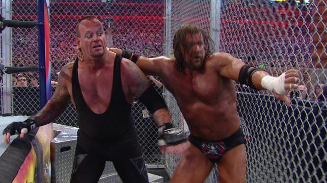 The Undertaker vs. Triple H (Hell in a Cell Match with Shawn Michaels as Special Guest Referee)