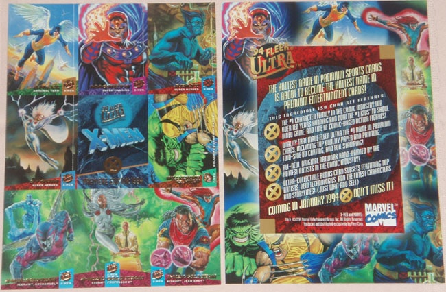 X-Men Fleer Ultra 1994 Trading Cards