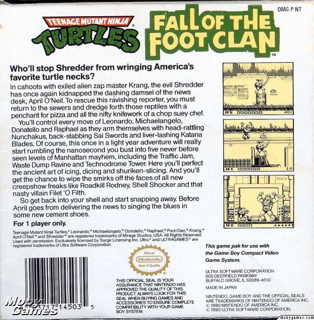 Teenage Mutant Ninja Turtles: Fall of the Foot Clan