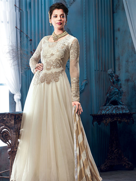 Party Wear Floor Length Anarkali from Shivam Prints