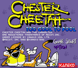 Chester Cheetah: Too Cool to Fool