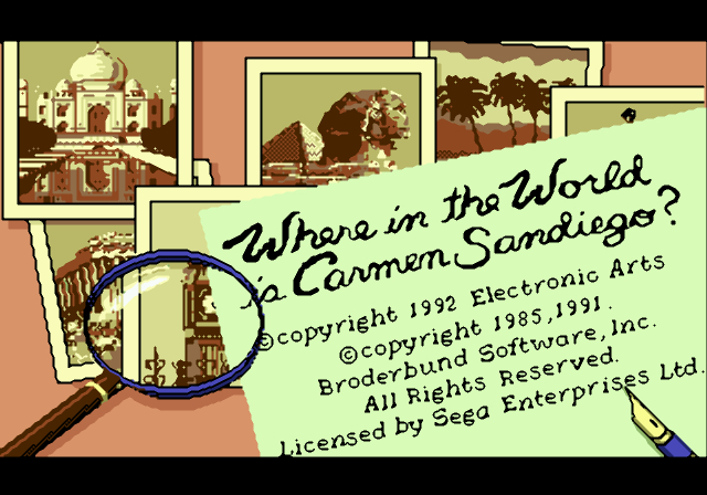 Where in the World is Carmen Sandiego?