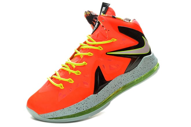Nike Lebron James Air Max X P.S Elite - Total Crimson/Fiberglass and Black & Volt Mens Sneakers