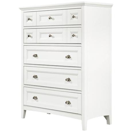 Kentwood 5-Drawer White Chest