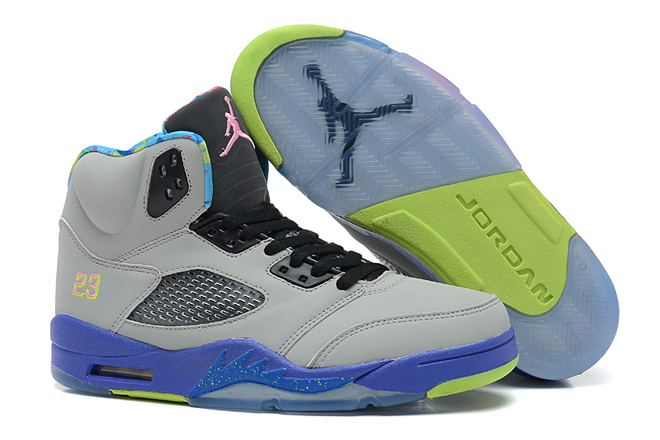 Air Jordans Footwear Retro 5 Bel Air Cool Grey Court Purple Game Royal Club Pink New Release