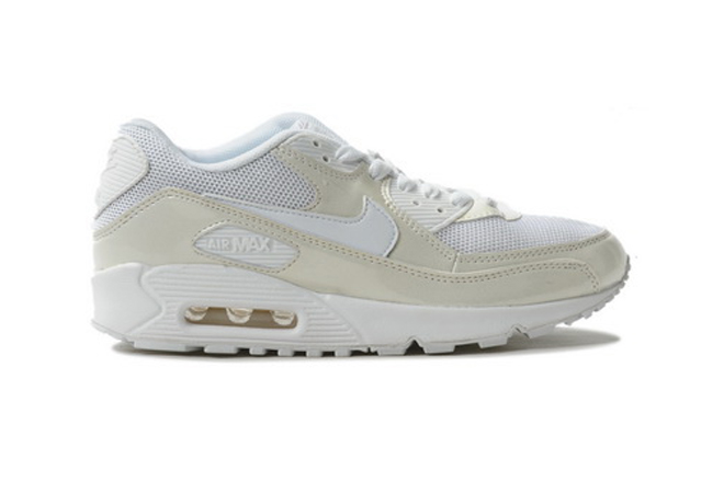 Mens Air Max 90 Premium Pearl White Shoes