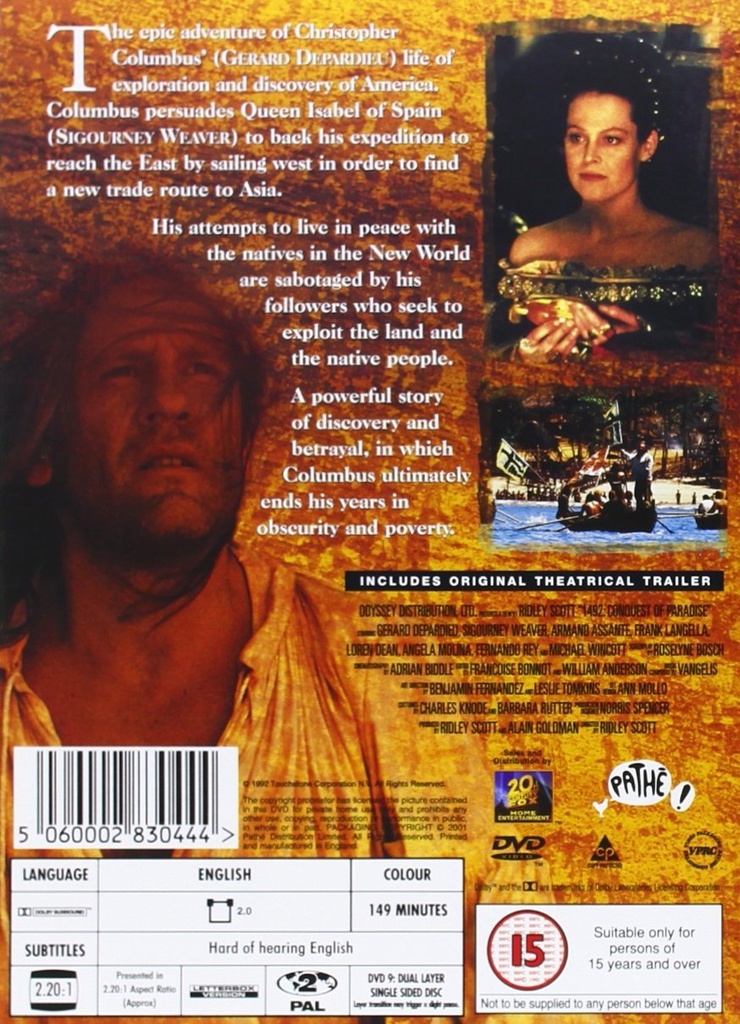 1492: Conquest Of Paradise  (1992)