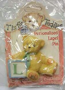 Cherished Teddies - Lapel Pin ('L' Block)